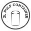 2L Pulp Container