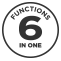 6-in-1 Functions