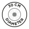30 CM DIAMETER