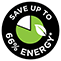 Save 66 percent Energy 