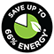 Save Up to 66 percent Energy