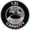 1.5L Capacity 