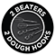 3 Beaters - 2 Dough Hooks