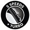 5 Speeds Turbo