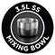 3.5L Stainless Steel Mixing Bowl
