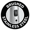 Brushed stainless steel