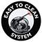 Easy to clean system