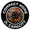 Compact home 2L capacity