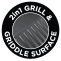 2 in1 grill & griddle surface