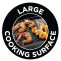 Large cooking surface