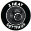 3 heat settings