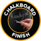 Chalkboard finish