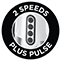 2 speeds plus pulse