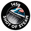145g shot of steam