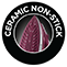 Ceramic non-stick soleplate 