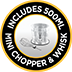 Includes 500ml Mini Chopper & Whisk