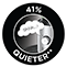 41% Quieter