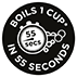Boils 1 Cup in 55 Seconds*