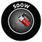 500W