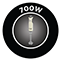 700W