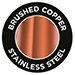 Brushed Copper Stainless Steel