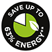 Save Up To 63% Energy