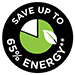 Save Up To 65% Energy**